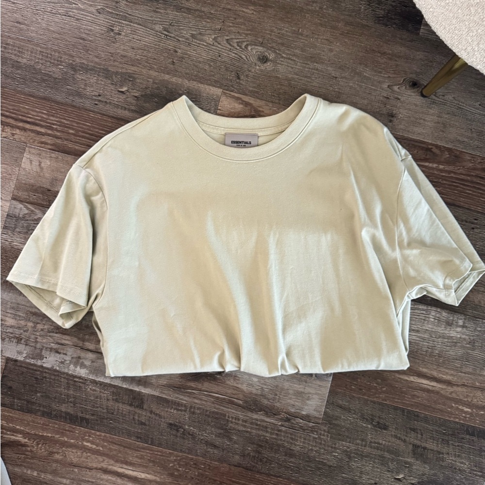 Essentials Light Cream Short Sleeve Tee- like new